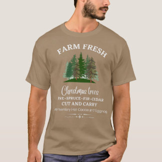 FRISCHE WEIHNACHTSBÄUME VOM HOF, KIEFER, FICHTE, T T-Shirt