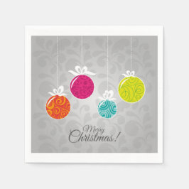 Frische Weihnachtsdekoration baubel Serviette