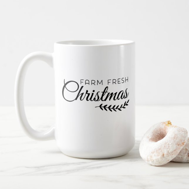 Frische Weihnachtskaffee Tasse (Mit Donut)