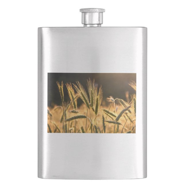 Frische Weizenfelder Flachmann (Vorderseite)