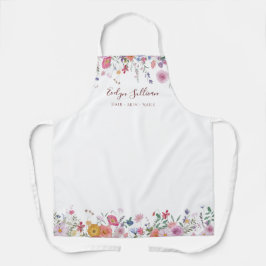 Frische Wildblumen Schönheit berufliche Schürze