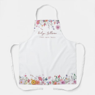 Frische Wildblumen Schönheit berufliche Schürze