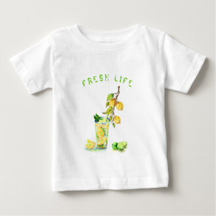 Frische Zitronensaft Drink Coole Limonade Sommerli Baby T-shirt