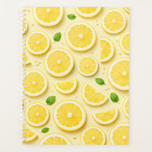 Frische Zitronenscheiben Planer