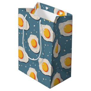 Frischeier auf blau mittlere geschenktüte