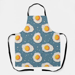 Frischeier auf blau schürze