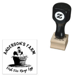 Frischeier, gezüchtet, mit Monogramm Gummistempel