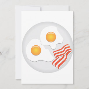 Frischeier und Bacon-Einladungen Einladung