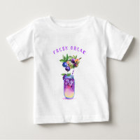 Frischer Blueberry Drink Baby T - Shirt - Custom T