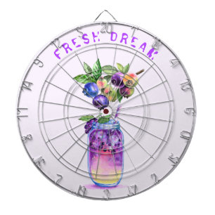 Frischer Blueberry Drink Party Dart Board Custom T Dartscheibe
