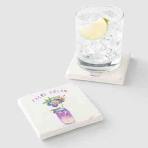 Frischer Blueberry Drink Stone Untersetzer - Benut