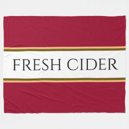 FRISCHER CIDER farbenfrohe Apple Red White Stripes Fleecedecke