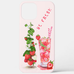 Frischer Erdbeersaft Cooler Drink - Sommerfrüchte Case-Mate iPhone Hülle