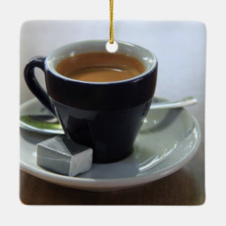 Frischer Espresso Keramikornament