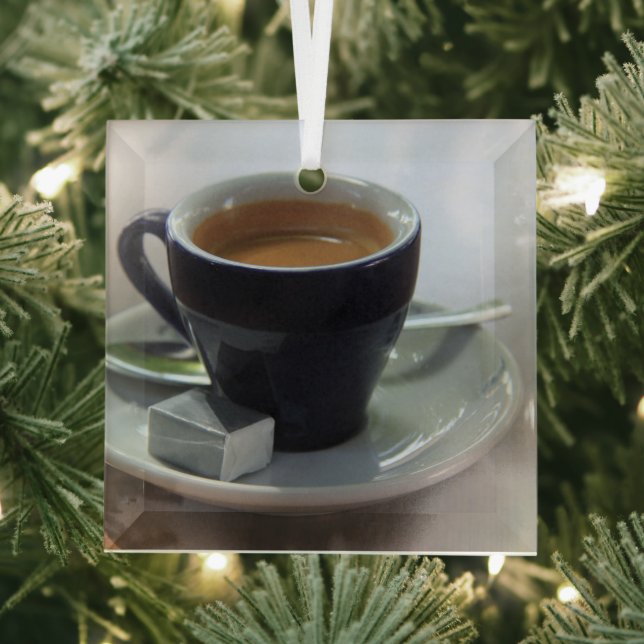 Frischer Espresso Ornament Aus Glas (Insitu)