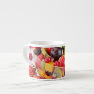 Frischer Fruchtsalat Espressotasse