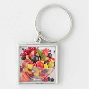 Frischer Fruchtsalat Schlüsselanhänger