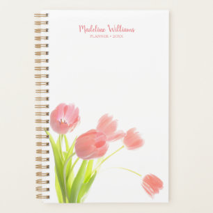 Frischer Frühling blüht Pink Tulips Planer