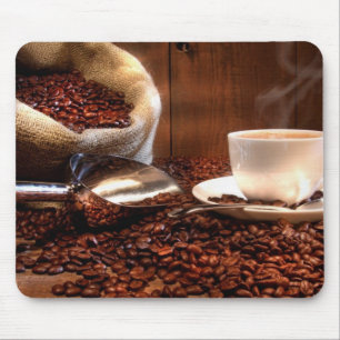 Frischer gemahlener Kaffee Mousepad
