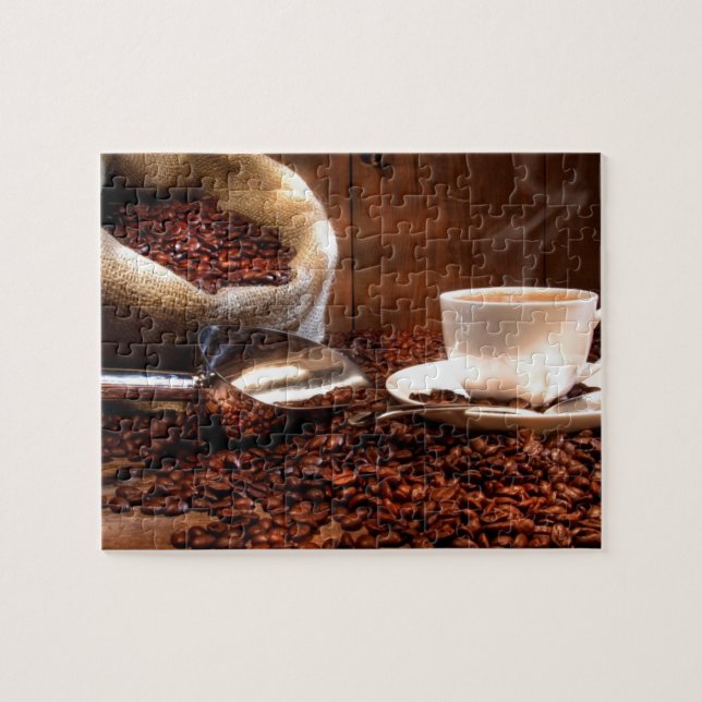 Frischer gemahlener Kaffee Puzzle (Horizontal)