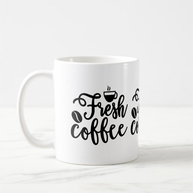 Frischer Kaffee Kaffeetasse (Links)