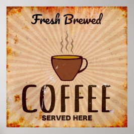 Frischer Kaffee Poster