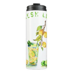Frischer Lemon Drink Thermal Tumbler - Benutzerdef Thermosbecher
