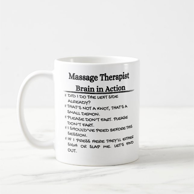 Frischer Massagetherapeut Kaffeetasse (Links)