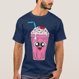 Frischer Milchshake mit Gesichtsgeschenk für Milc T-Shirt