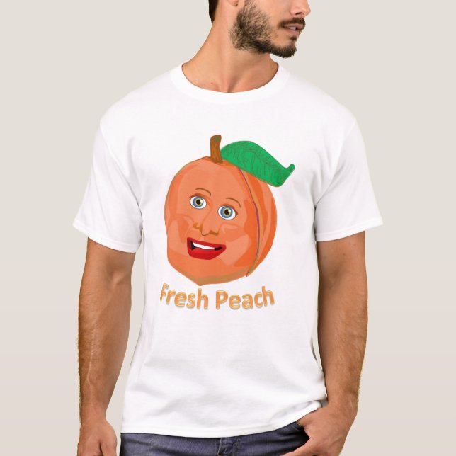 Frischer Pfirsich T-Shirt (Vorderseite)