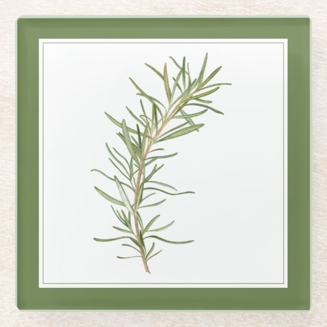 FRISCHER ROSEMARY Glass Drink Untersetzer (-text)  (Vorderseite)