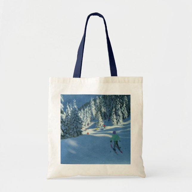 Frischer Schnee Morzine Frankreich Tragetasche (Vorne)