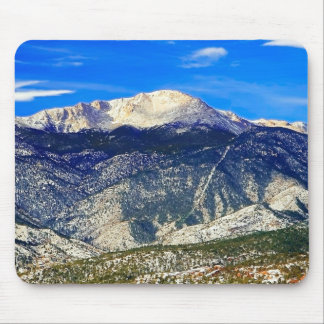 Frischer Schnee und Sonnenschein Mousepad