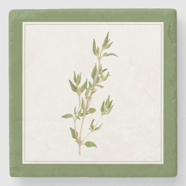 FRISCHER THYME Marble Stone Untersetzer (-text) Gr (Vorderseite)