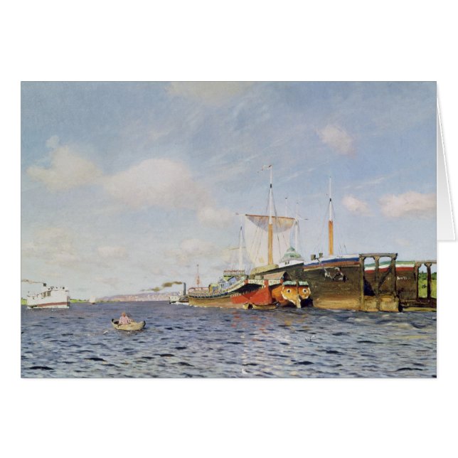 Frischer Wind auf dem Volga, 1895 (Vorderseite (Horizontal))