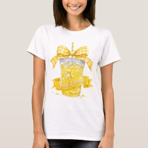 Frischer Zitronenlimonade Sommer PNG Aquarell-Zitr T-Shirt