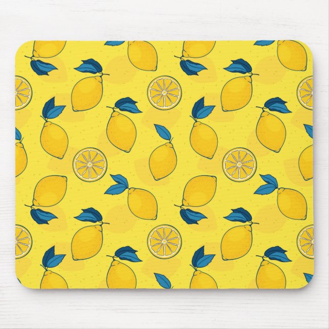Frischer Zitrus-Limonen  Mousepad (Vorne)