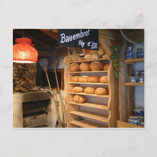 Frisches Backbrot Postkarte