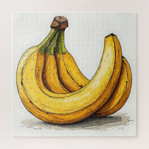Frisches Bananen-Illustration Puzzle