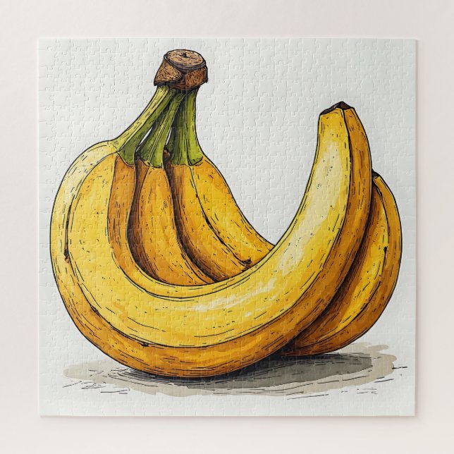 Frisches Bananen-Illustration Puzzle (Vertikal)