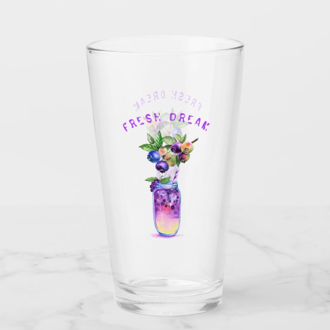 Frisches Blueberry Drink Glass - Benutzerdefiniert Glas (Vorderseite)