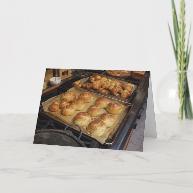 Frisches Brot, Notecard Karte (Vorderseite)