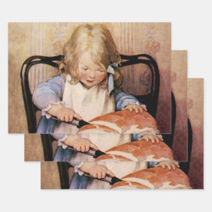 Frisches Brot von Jessie Willcox Smith Geschenkpapier Set