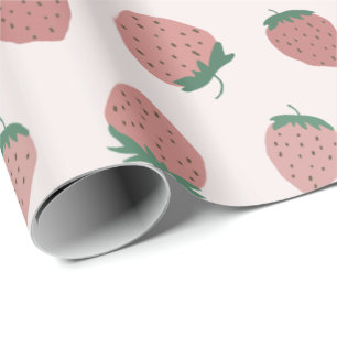 Frisches Erdbeermuster Geschenkpapier