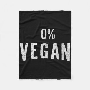 Frisches Fleisch und Fleischfresser 0% Vegan - Gri Fleecedecke