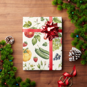 Frisches Gartenobst & Obstverpackungspapier Geschenkpapier