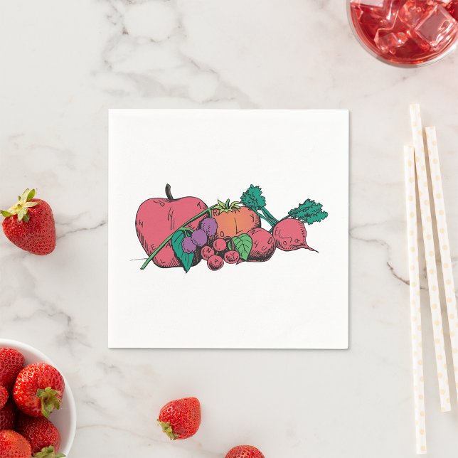 Frisches Gemüse Papier Napkins Serviette (Von Creator hochgeladen)