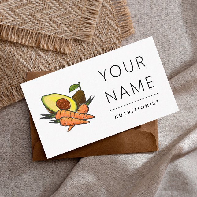 Frisches Gemüse und Obst Gemüse Ernährung Visitenkarte (Von Creator hochgeladen)