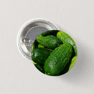 Frisches Gurken, ganz Button