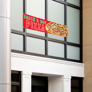 Frisches & Heißes Pizza Käse-Pepperoni-Werbung Banner